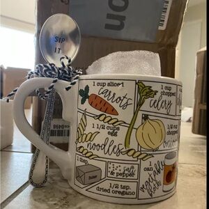 Vegetable Recipe Mug with Spoon